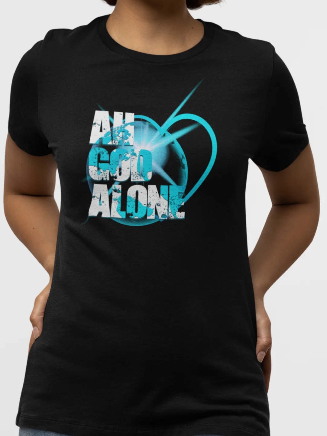Ah God Alone Jamaican T-Shirt — Di Good Tings Dem