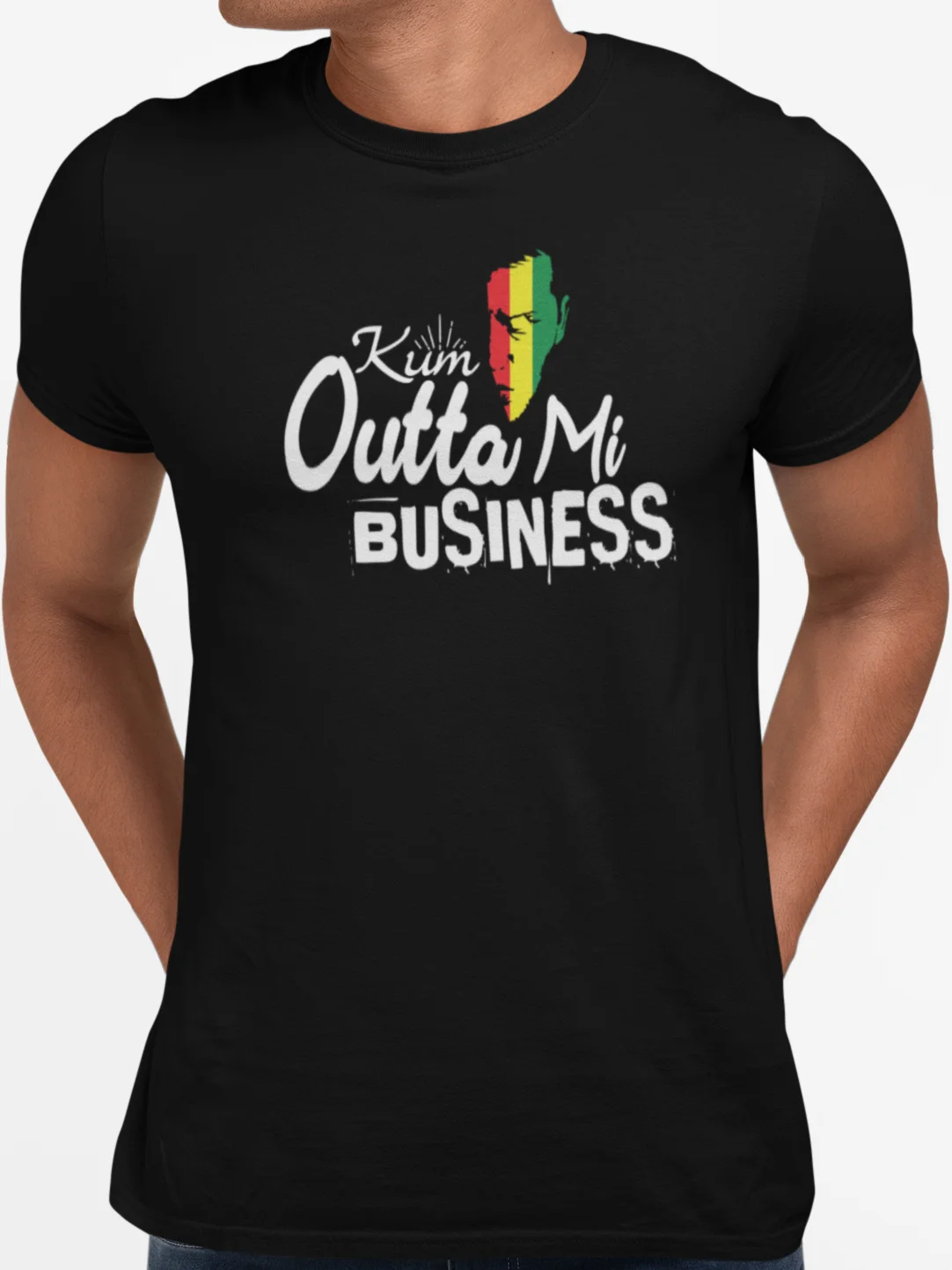 Kum Outta Mi Business Jamaican T-Shirt — Di Good Tings Dem