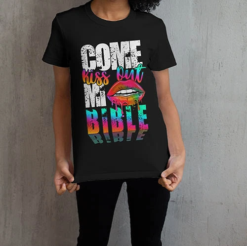 Come Kiss Out Mi Bible Jamaican T-Shirt — Di Good Tings Dem